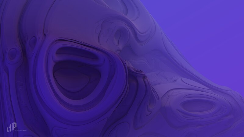 Purple Abstract Swirl — Calm