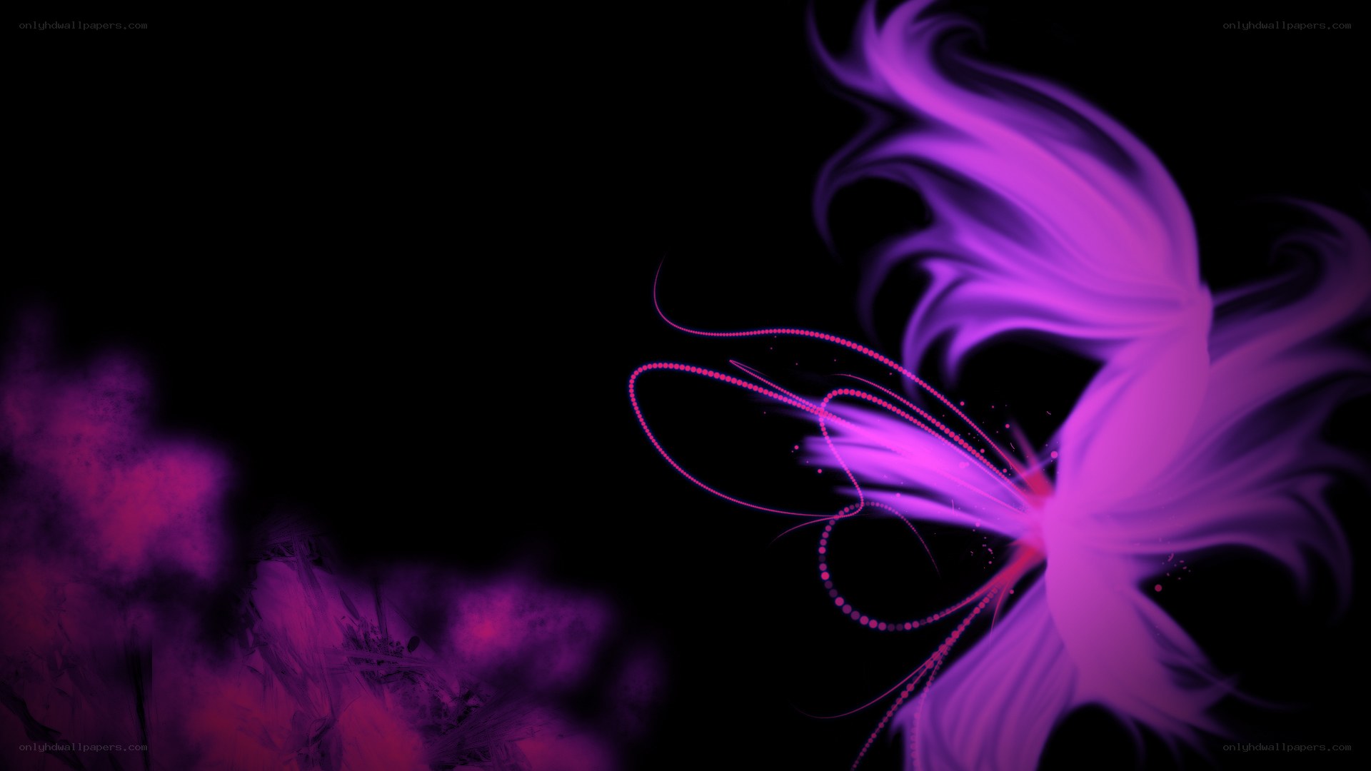 purple abstract swirl design