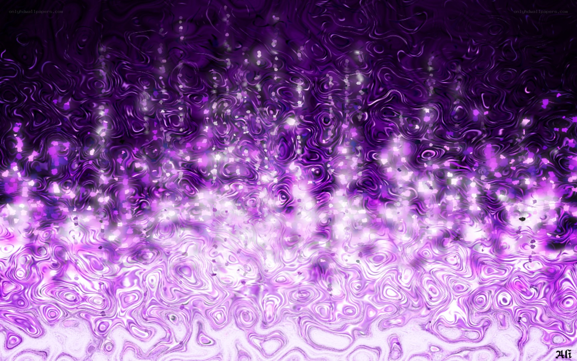 purple abstract swirls