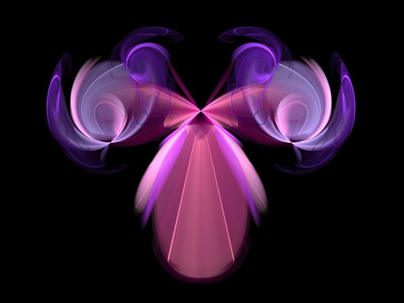 Purple Abstract Swirls — Mystical
