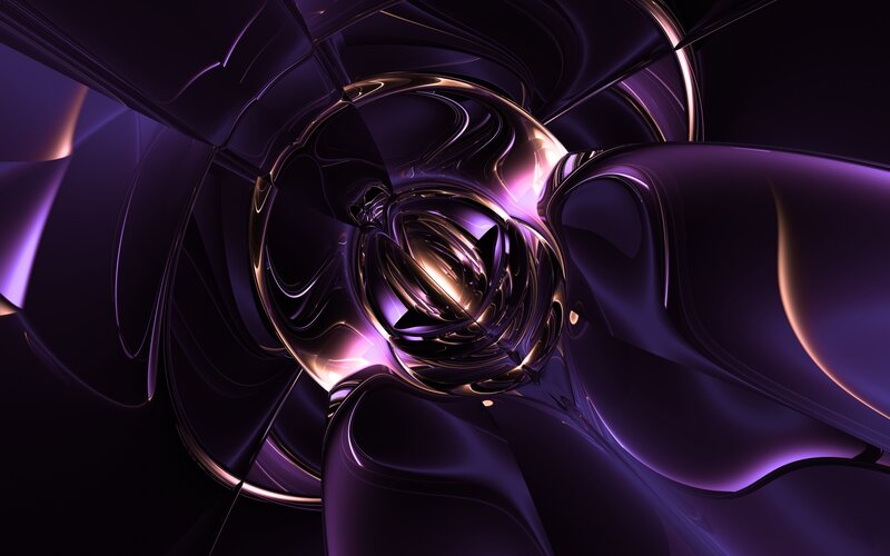 Purple abstract tunnel