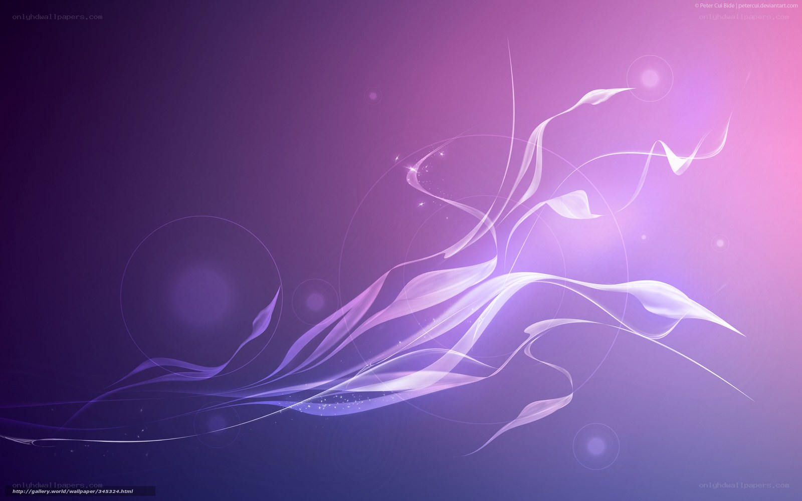 Purple abstract wave design