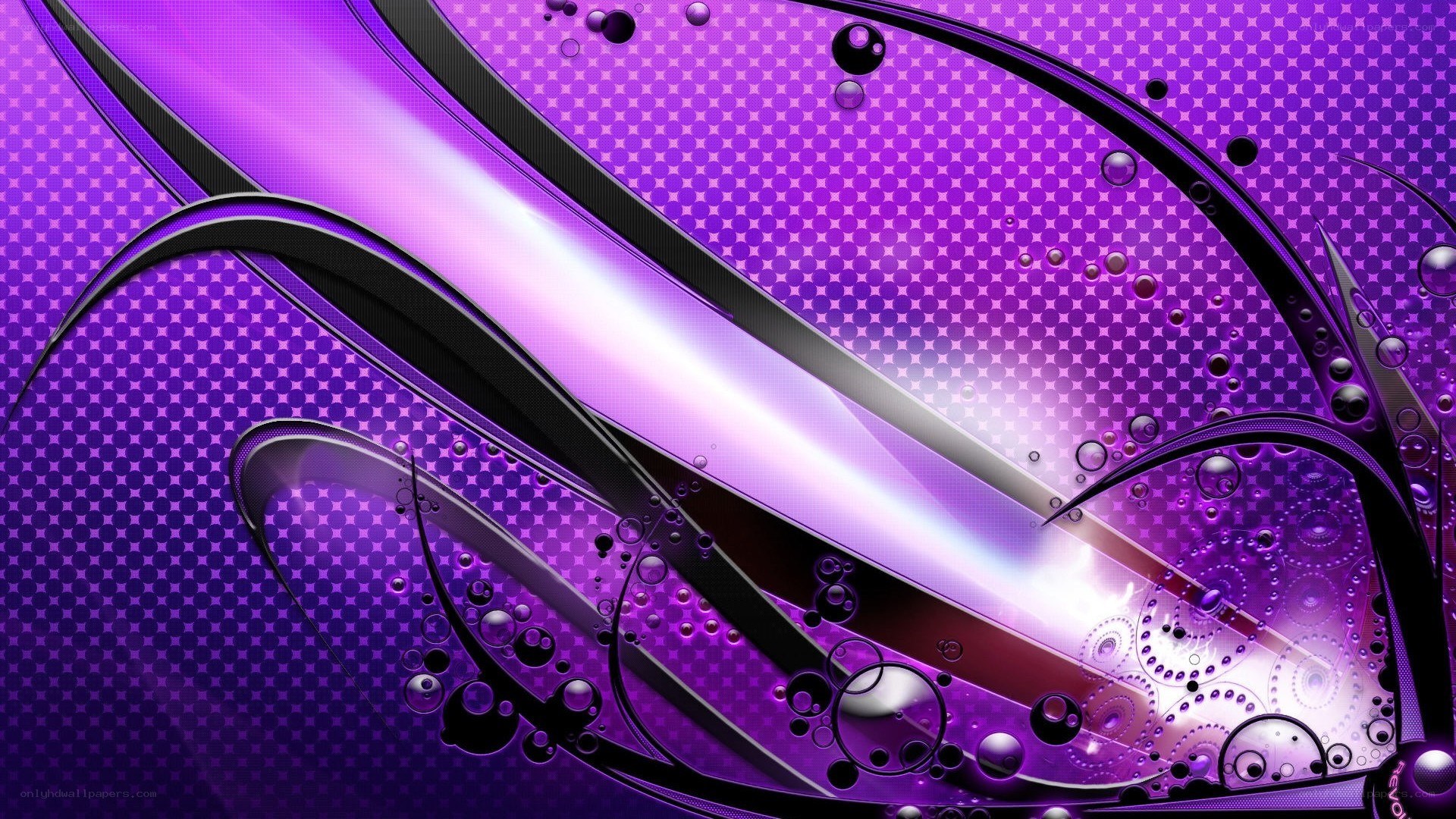 purple abstract wave design