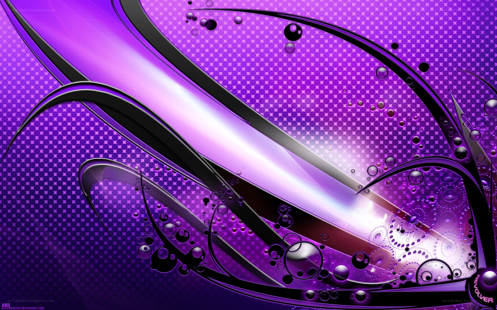 purple abstract wave design