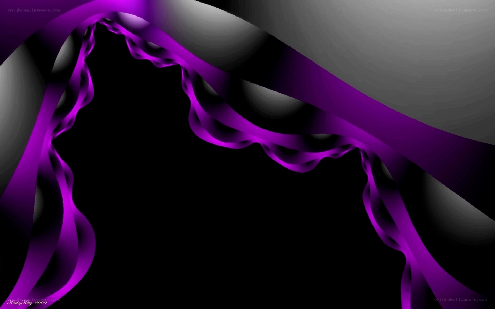 Purple abstract wave design