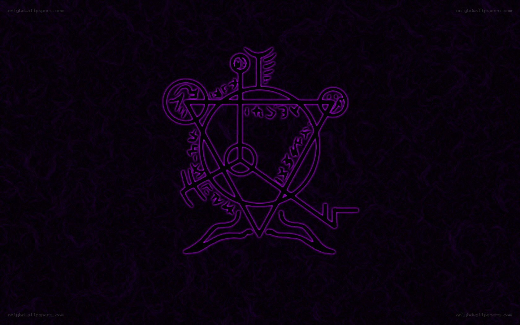 purple alchemy symbol