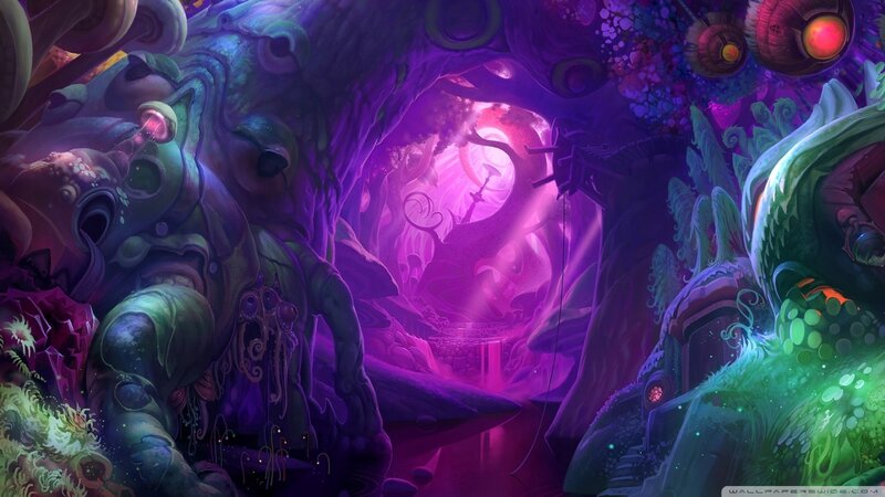 Purple Alien Cave