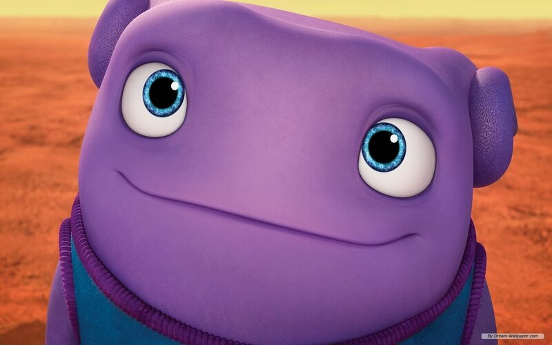 Purple Alien Character — Calm