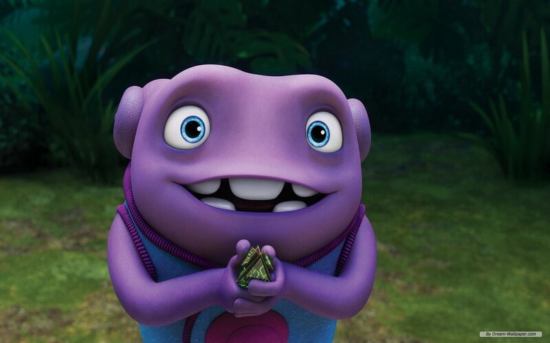 Purple Alien Character — Curious