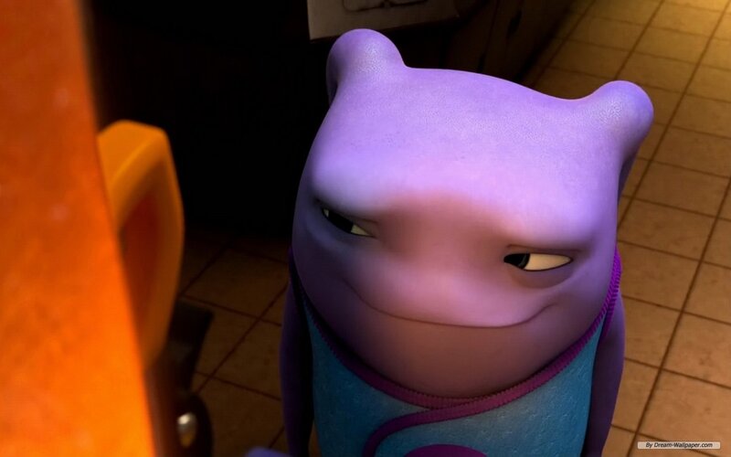 Purple Alien Character — Neutral