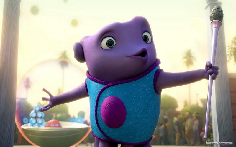 Purple Alien Character — Playful, Afternoon