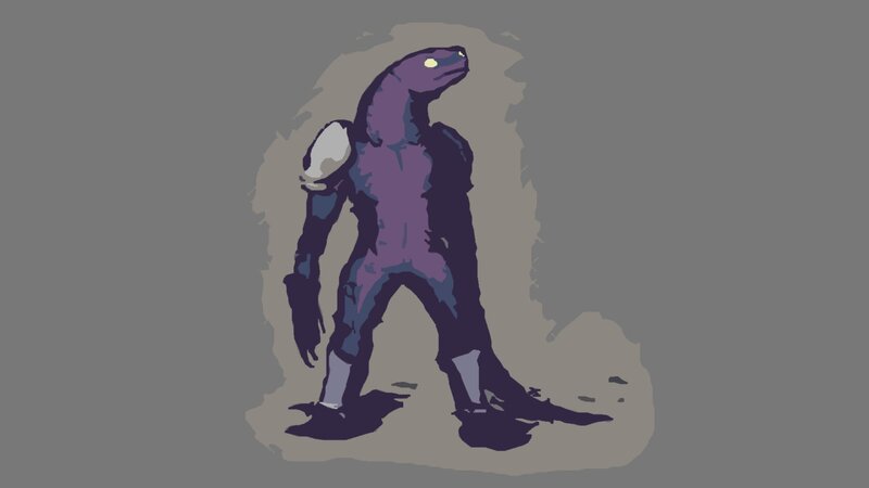 Purple Alien Creature — Mysterious