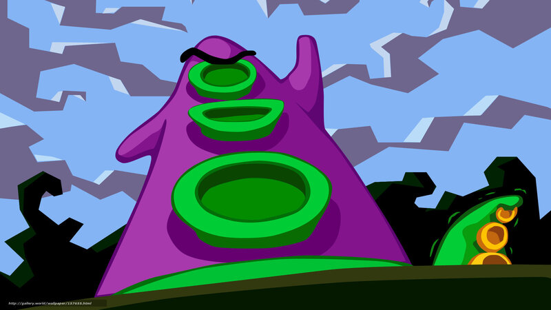 purple alien creature