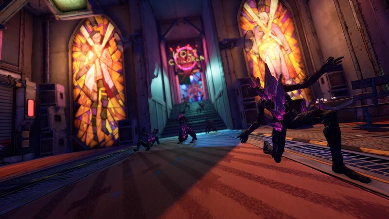 Purple Alien Creatures — Dramatic, Night
