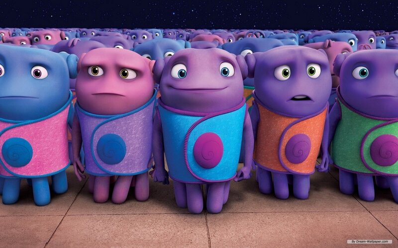 Purple Alien Creatures — Serene, Night