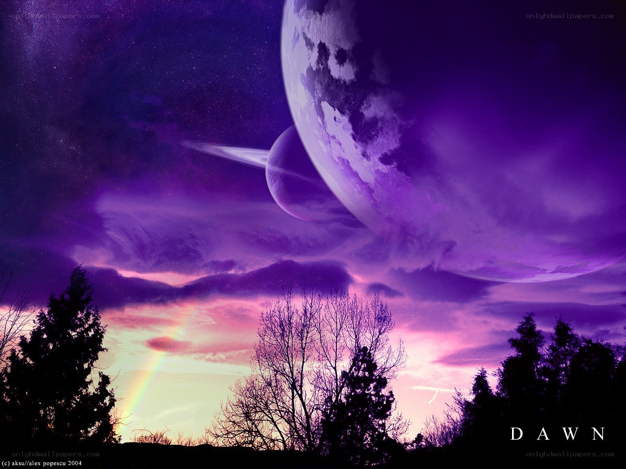 Purple alien dawn