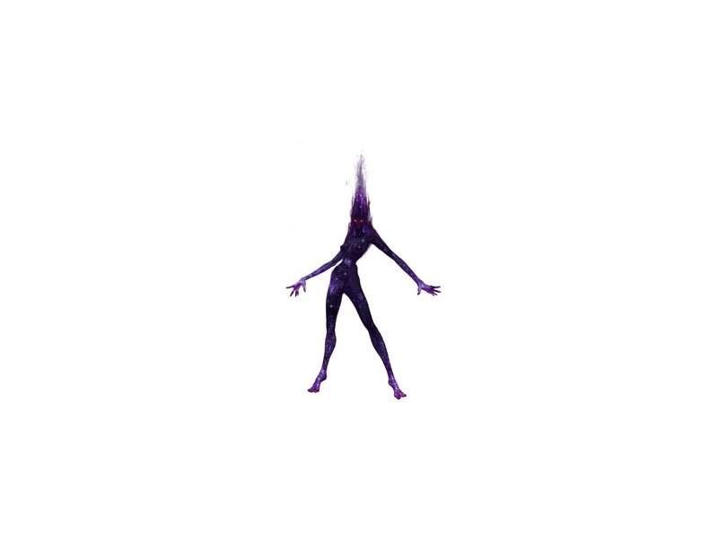 purple alien figure
