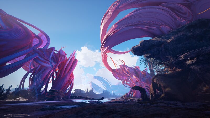 Purple Alien Flora