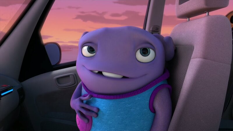 Purple Alien in Car — Calm