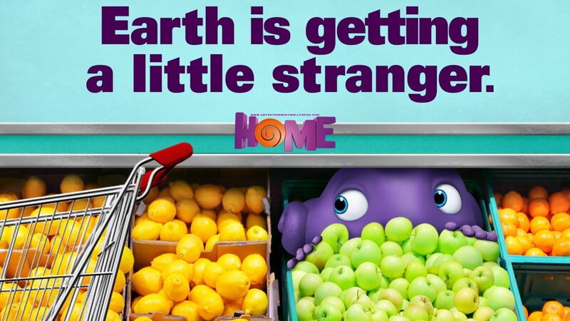 Purple Alien in Fruit Section