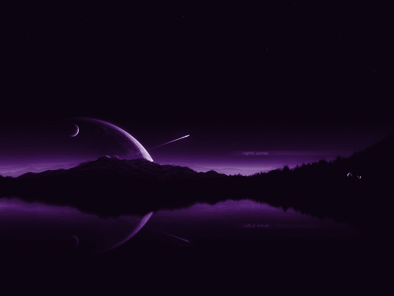 purple alien landscape