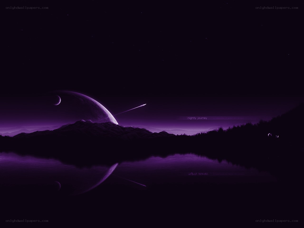 purple alien landscape