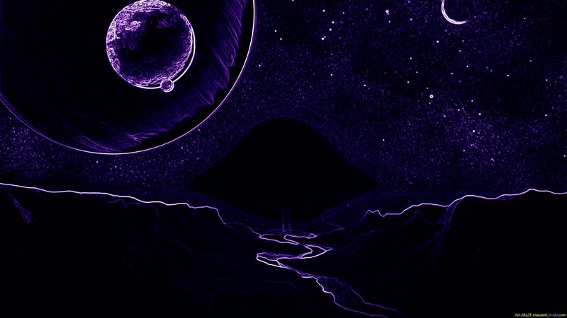 Purple Alien Landscape — Mysterious