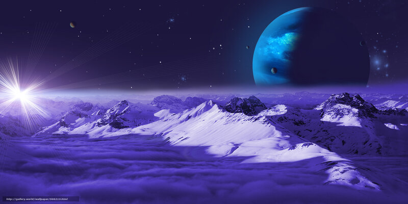 Purple alien landscape
