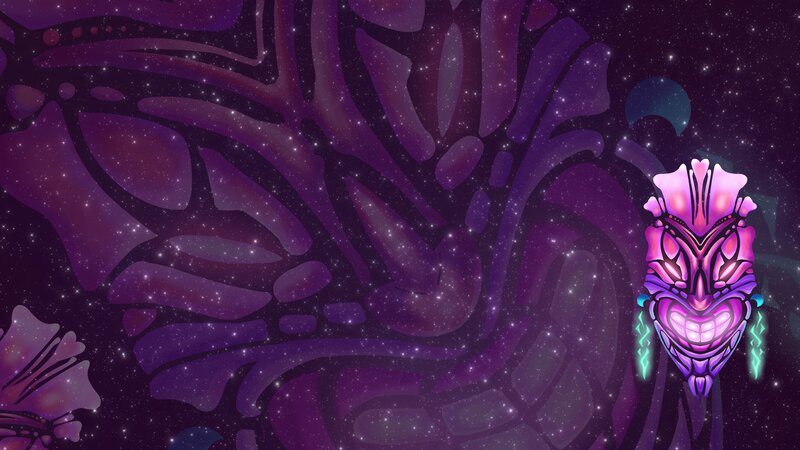 Purple Alien Mask