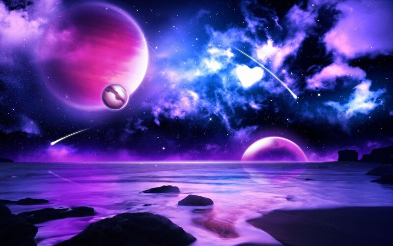 purple alien planet landscape