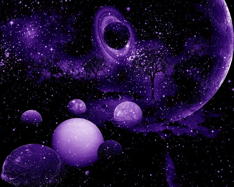 Purple Alien Planets