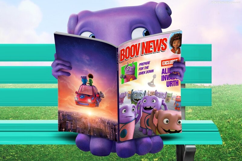 Purple Alien Reading Magazine