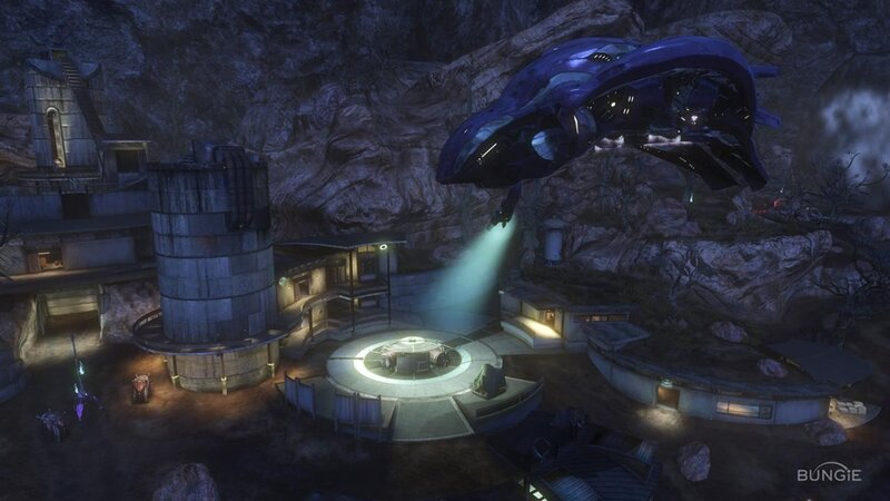 Purple Alien Ship in Cave