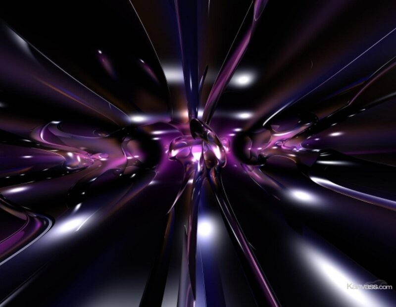 Purple and Black Abstract Shapes