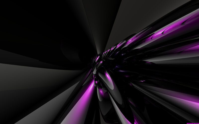 Purple and Black Abstract Tunnel