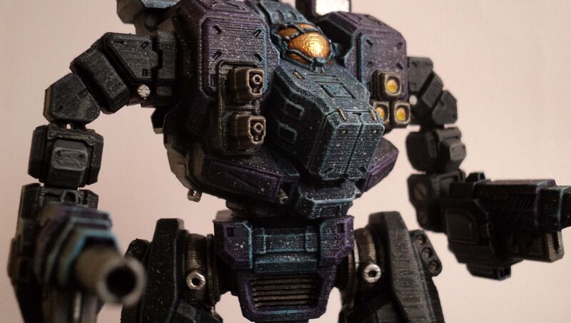Purple and Black Robot