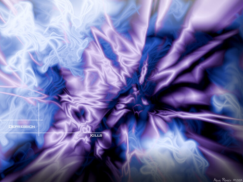 Purple and blue abstract explosion