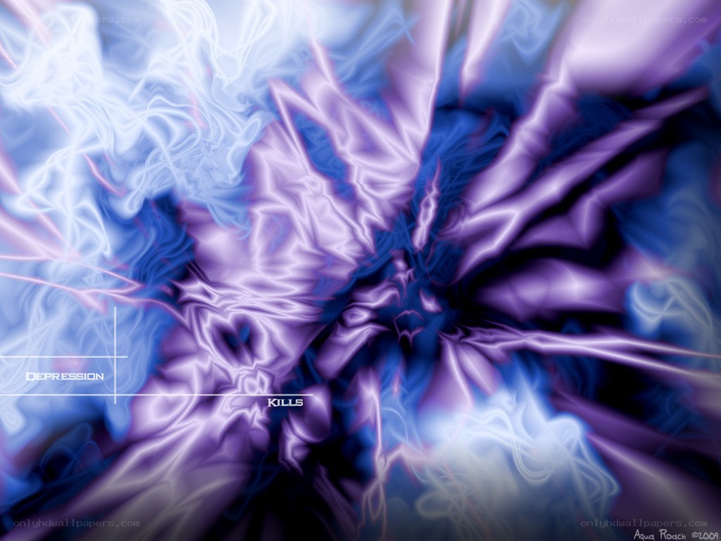 Purple and blue abstract explosion