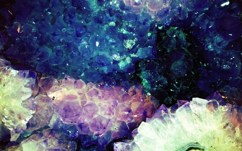 Purple and Blue Crystals