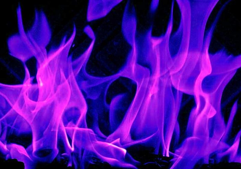 Purple and Blue Flames