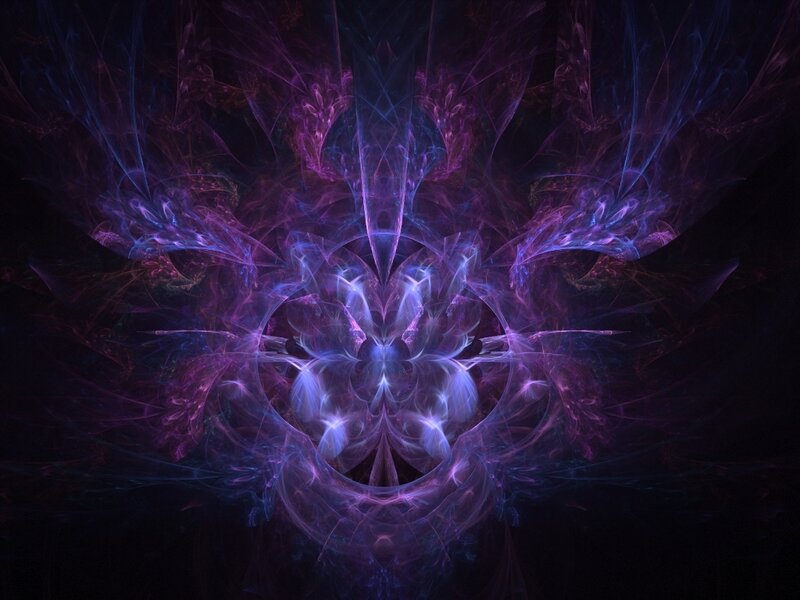 purple and blue fractal design