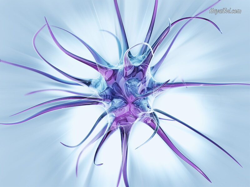 Purple and Blue Fractal Design — Abstract