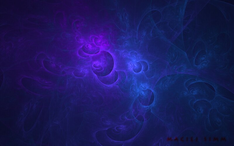 purple and blue fractal design