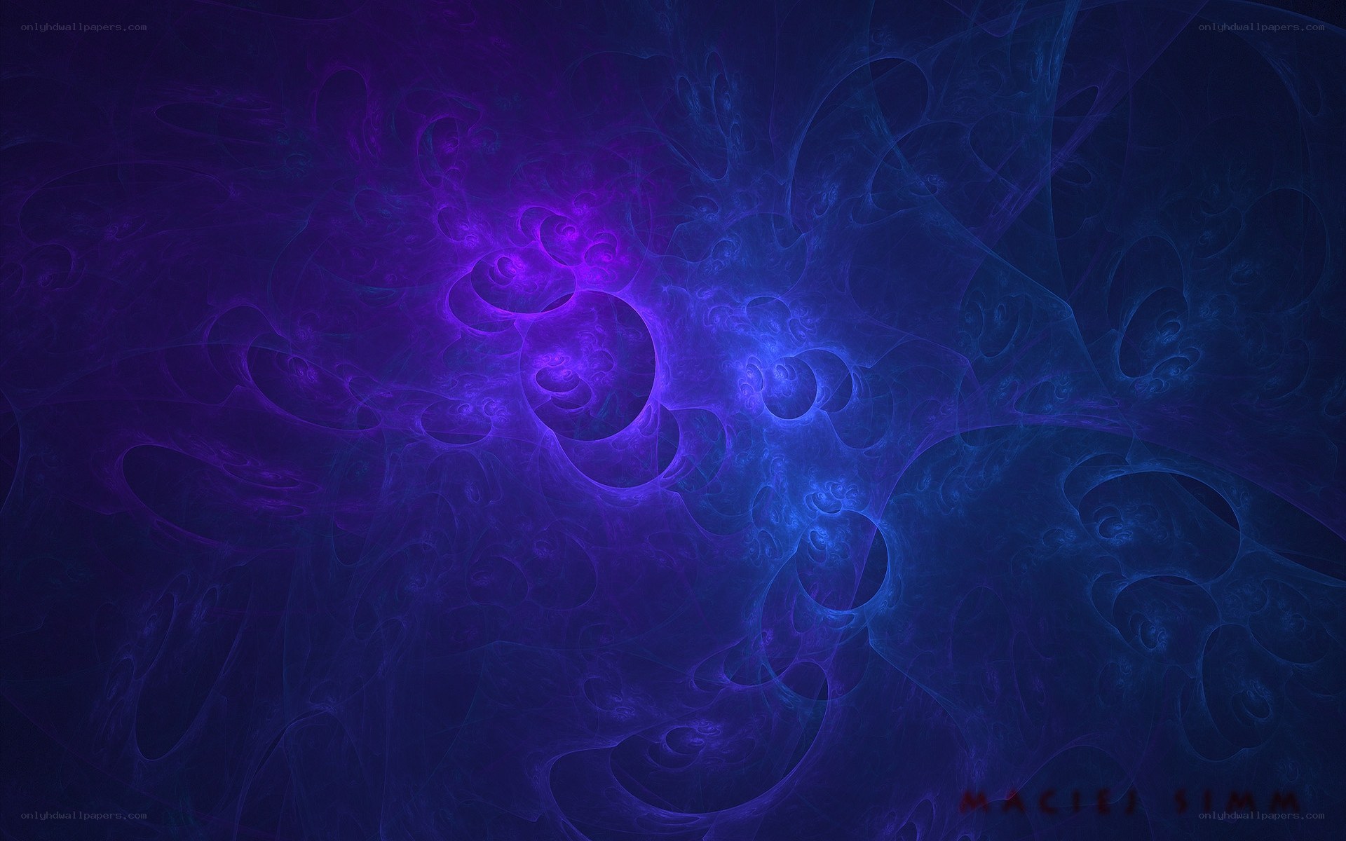 purple and blue fractal design