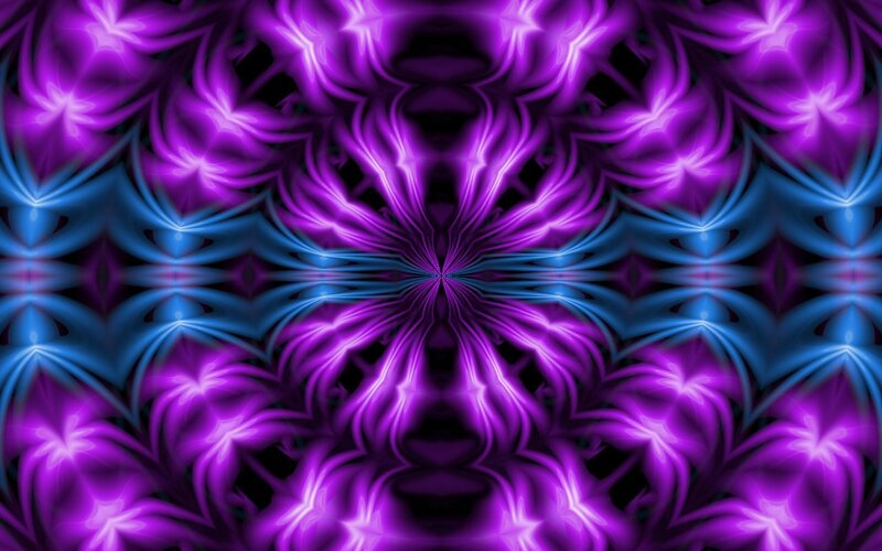 purple and blue fractal pattern