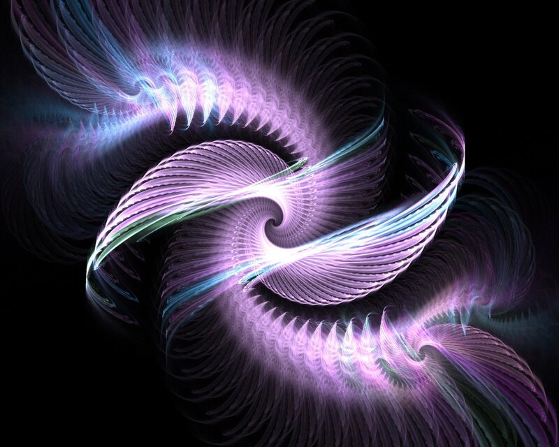 purple and blue fractal swirl