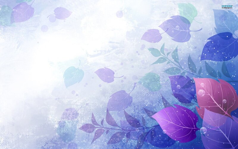 Purple and Blue Leaves — Serene