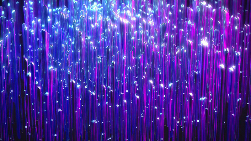 Purple and Blue Light Beams — Dramatic