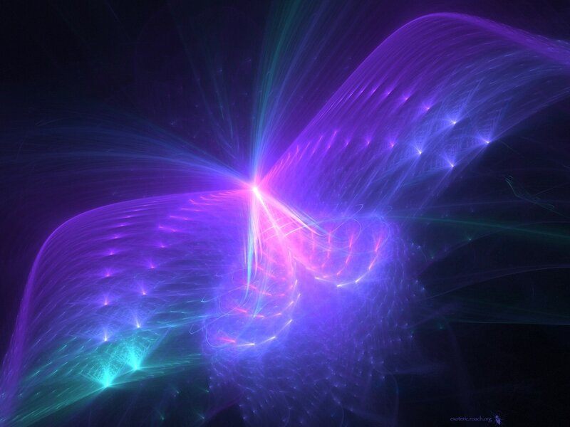 Purple and Blue Light Beams — Energetic