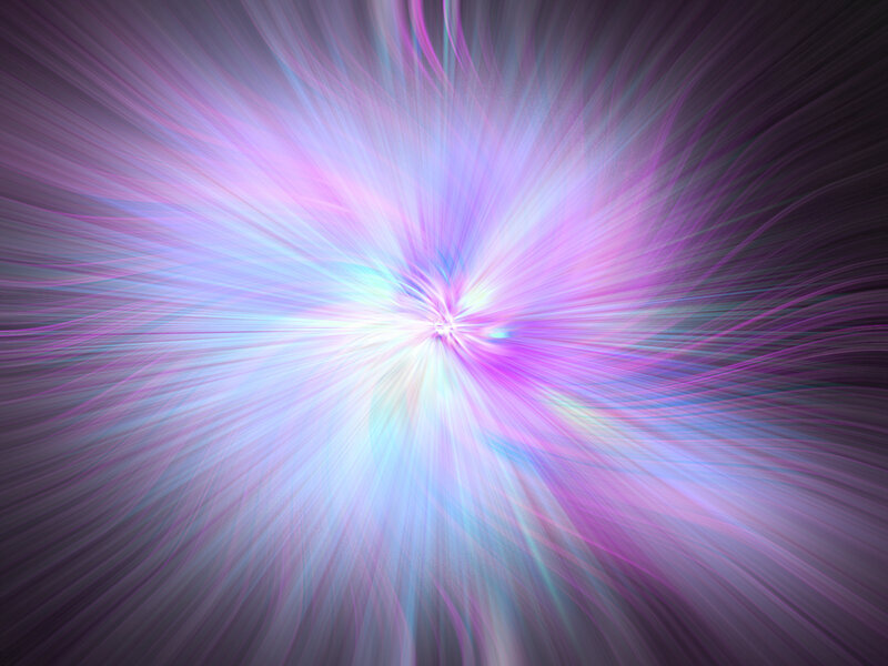Purple and Blue Light Burst — Energetic, Abstract